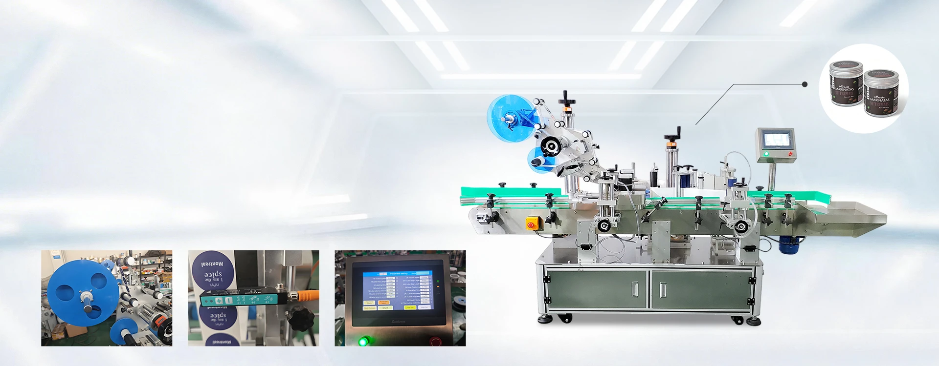 Integrated Flat Surface And Round Bottle Labeling Machine